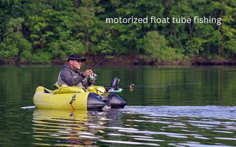 Motorized float tube fishing