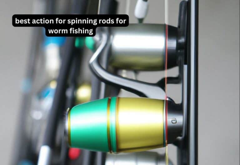 What is the best action for spinning rods for worm fishing?